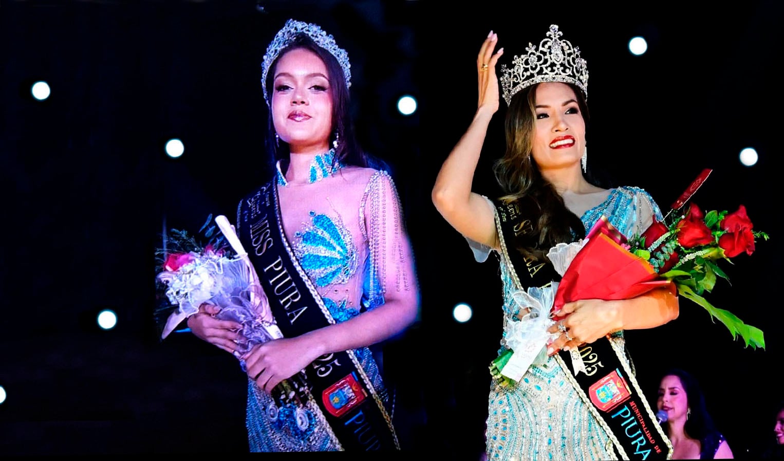 Loana Luna (Miss Piura 2025) y Tatiana Rodríguez (Señora Piura) irán a competencias nacionales.