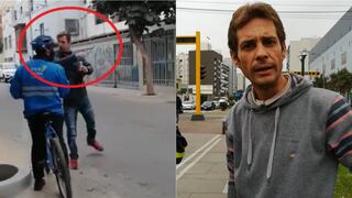Sujeto que lanzó cachetada a sereno en Miraflores ya había agredido verbalmente a ciclista (VIDEO)  