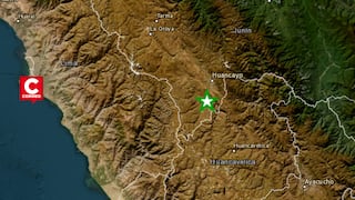 Sismo de magnitud 3.6 remeció Junín: epicentro se ubicó al sur de Chupaca