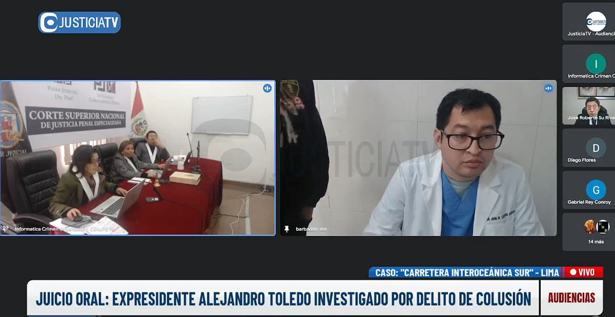 El médico del penal de Barbadillo informó que Alejandro Toledo se encuentra estable. (Justicia TV)
