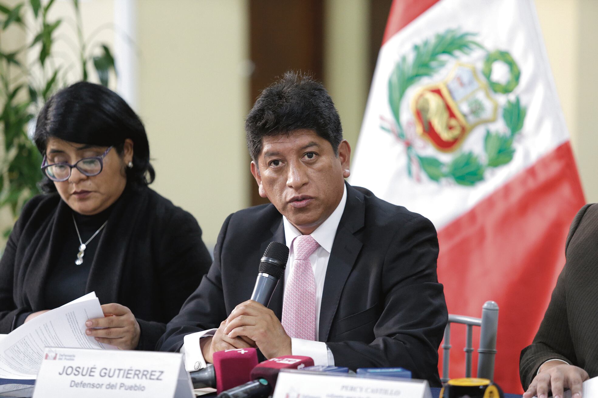 El excongresista nacionalista Josué Gutiérrez aseguró que el pedido de la Defensoría del Pueblo respecto a la ex primera dama fue dentro del marco constitucional Foto: César Bueno @photo.gec