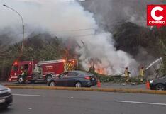 Chorrillos: Incendio consume matorrales en la Costa Verde