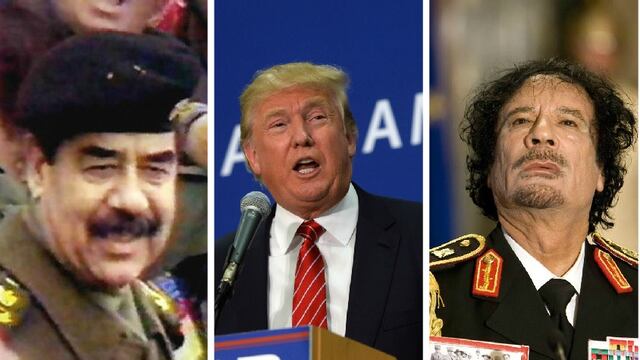 Donald Trump: "El mundo sería más seguro con Gadafi y Sadam Hussein"