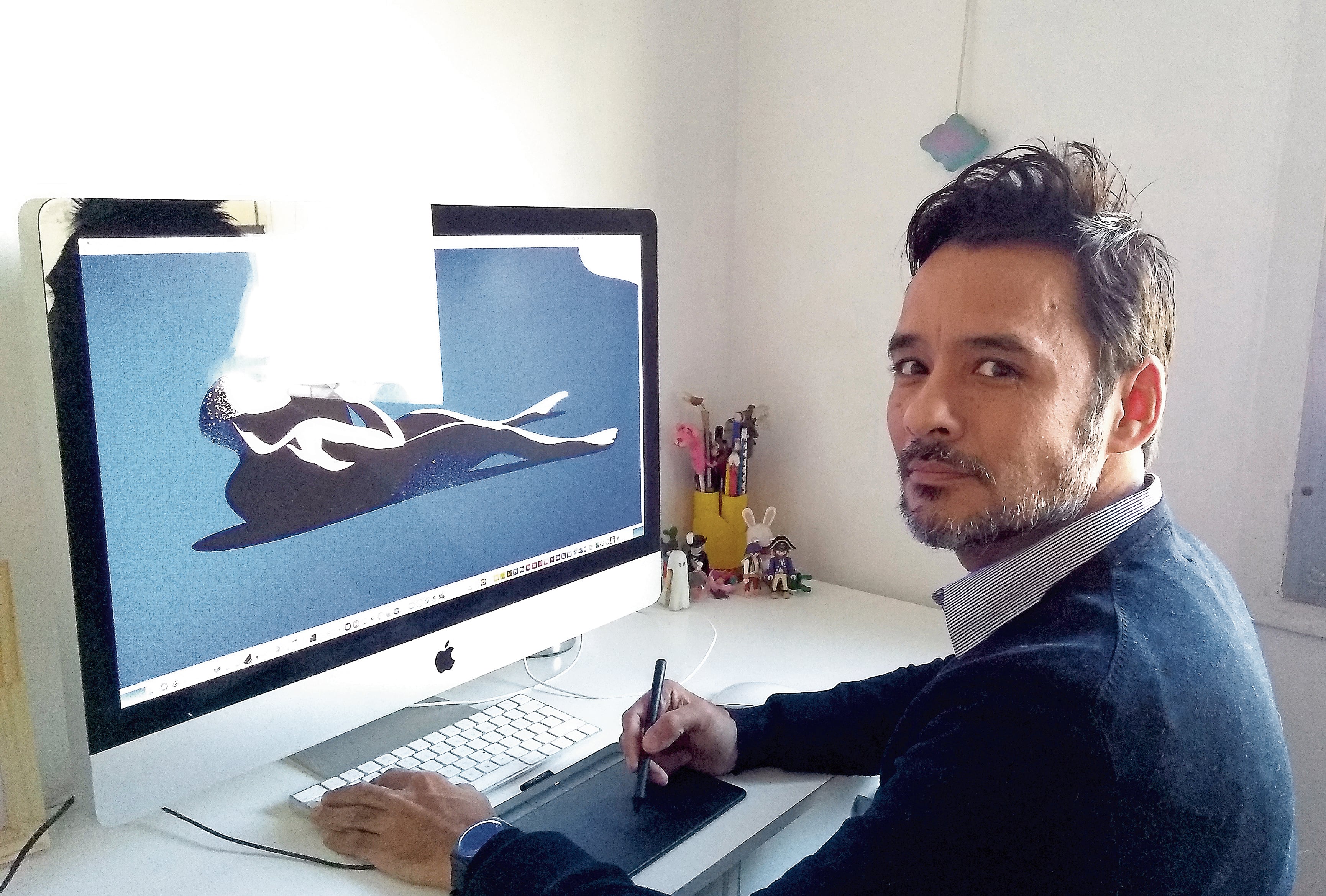 Artista argentino Juan Francisco Miranda. Foto: cortesía.