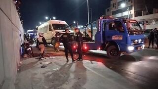 Arequipa: Chofer de miniván atropella a un policía mientras fugaba para no ser intervenido
