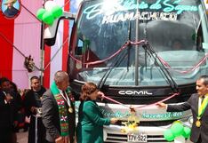 La Libertad: Entregan moderno bus para el turismo en Huamachuco