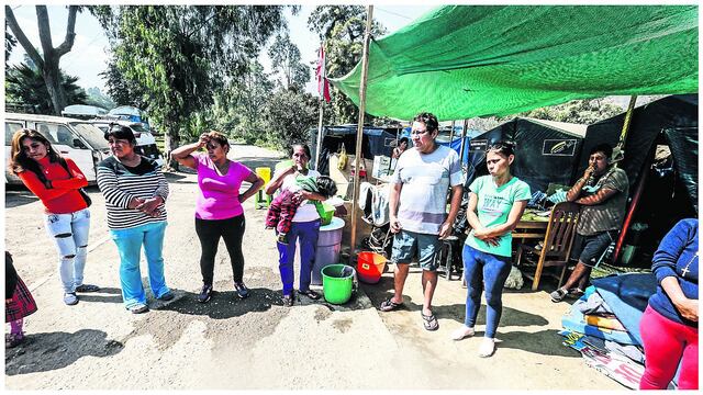 Residentes reclaman parque donde viven damnificados de Chosica