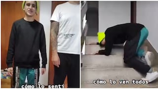 ‘Fideito’ Menacho causa furor con parodia del empujón de Mario Irivarren (VIDEO)
