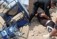 Chiclayo: detienen a sujeto acusado de robar una mototaxi tras golpear al conductor