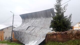 Fuertes vientos dejan sin techo a un colegio en Lauricocha