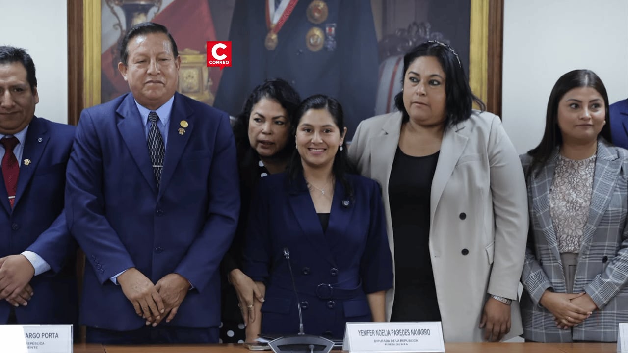 La parlamentaria de Juntos por el Perú encabezará uno de los grupos de trabajo que deberá abordar la formalización minera. Heber López, en tanto, fue elegido secretario de la Comisión de Constitución. (Fotos: Hugo Pérez/GEC)