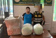 Junín: Policía detiene a pasajero de bus interprovincial por transportar 12 kilos de marihuana