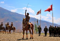 Región Policial de Huánuco conmemoró el Día de la Caballería Peruana con ceremonia en Marabamba