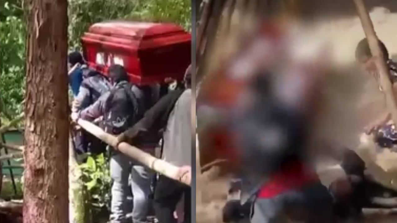 El accidente ocurrió en el caserío Lanchema cuando familiares cruzaban una estructura de madera rumbo al cementerio.