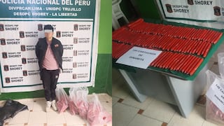 La Libertad: Policía interviene a hombre que transportaba 593 cartuchos de dinamita