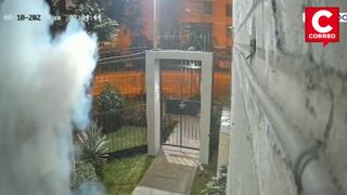 Cercado de Lima: Delincuentes lanzan explosivo dentro de condominio residencial