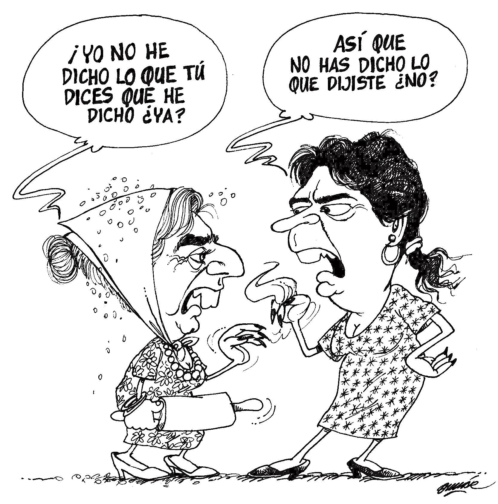 La caricatura presente en la noticia. Foto: difusión.