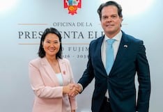 Keiko Fujimori recibe a embajador estadounidense Bernie Navarro a tres días de asumir la presidencia