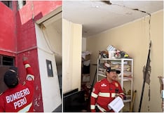 Ica: grietas en paredes y techos de la Compañía de Bomberos N°22 se agrandan tras sismo de 6.1