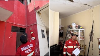 Ica: grietas en paredes y techos de la Compañía de Bomberos N°22 se agrandan tras sismo de 6.1