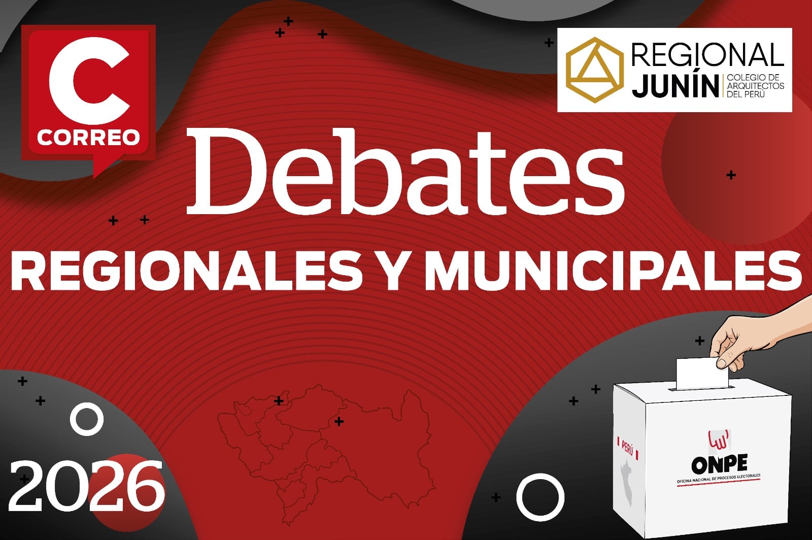 Elecciones Regionales y Municipales 2026: candidatos al ruedo con debate y podcast organizados por Correo