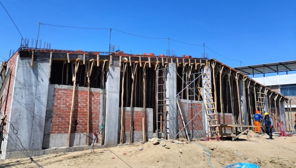 Avanza construcción del colegio Virgen de las Mercedes en Viviate