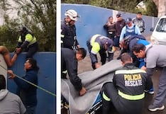 Emergencia en Arequipa: Rescatan a hombre atrapado en el río Chili (VIDEO)