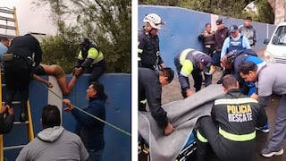 Emergencia en Arequipa: Rescatan a hombre atrapado en el río Chili (VIDEO)