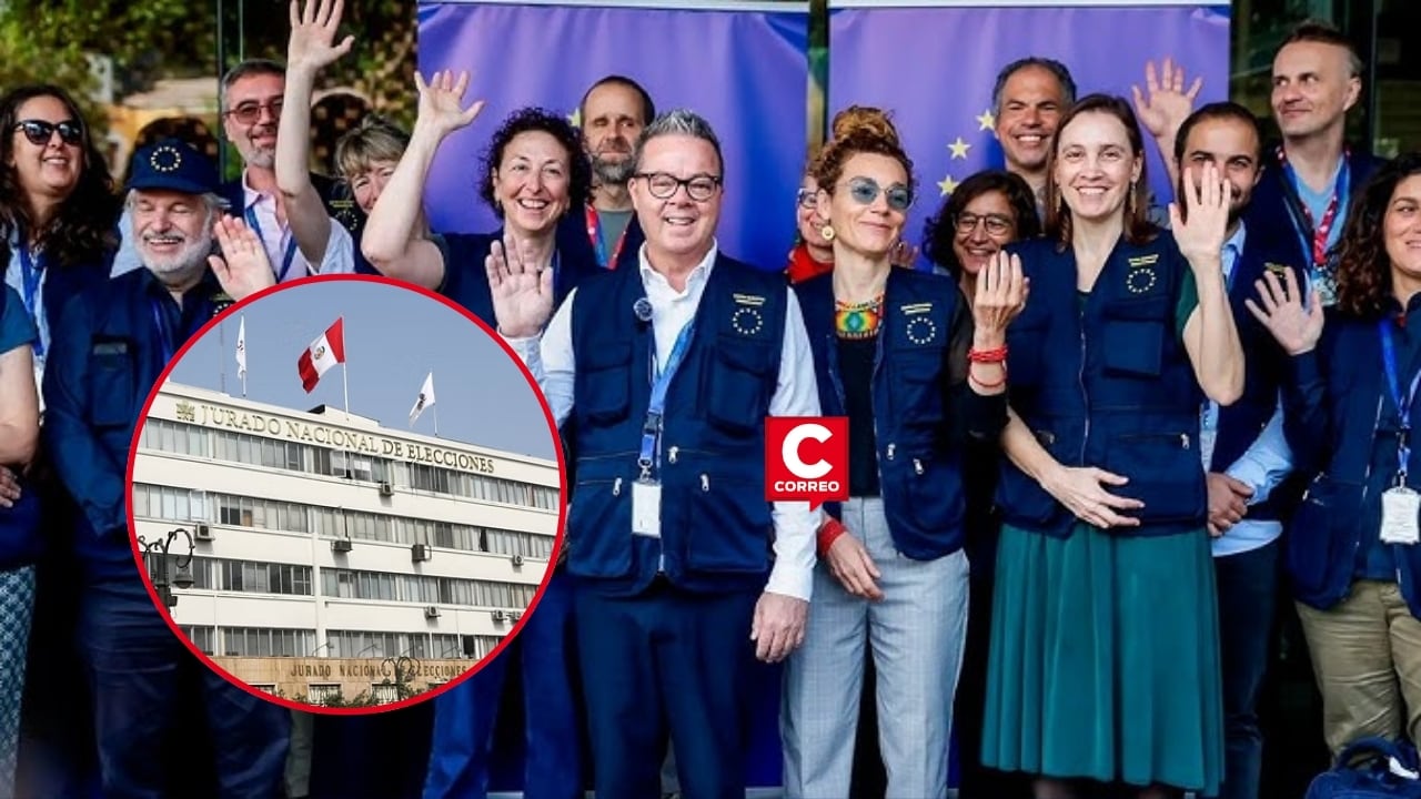Elecciones 2026: Perú registra cifra récord de observadores internacionales con más de 480 supervisores según JNE. Composición: Diario Correo.