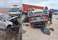 Nasca: brutal choque dejó cinco personas heridas en la Panamericana Sur
