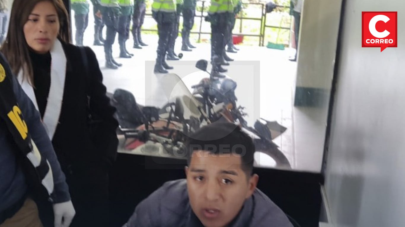 La fiscal provincial titular en operativo de detención preliminar de efectivo policial.