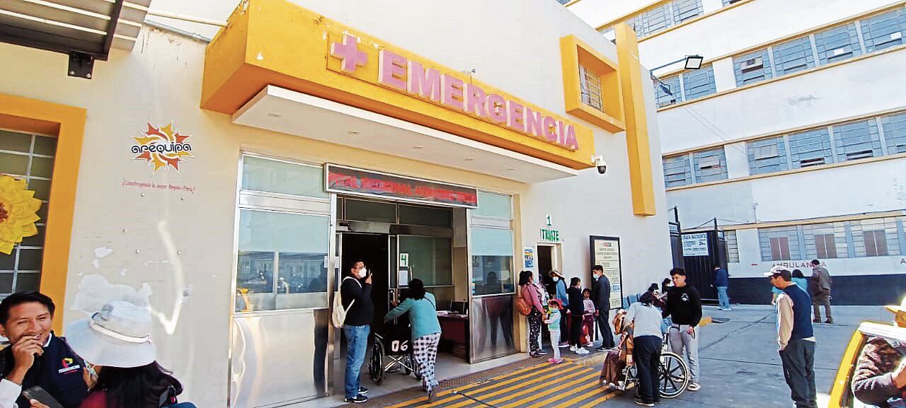 Ambos ingresaron al área de emergencia del hospital Honorio Delgado, pero no sobrevivieron. (Foto: GEC)