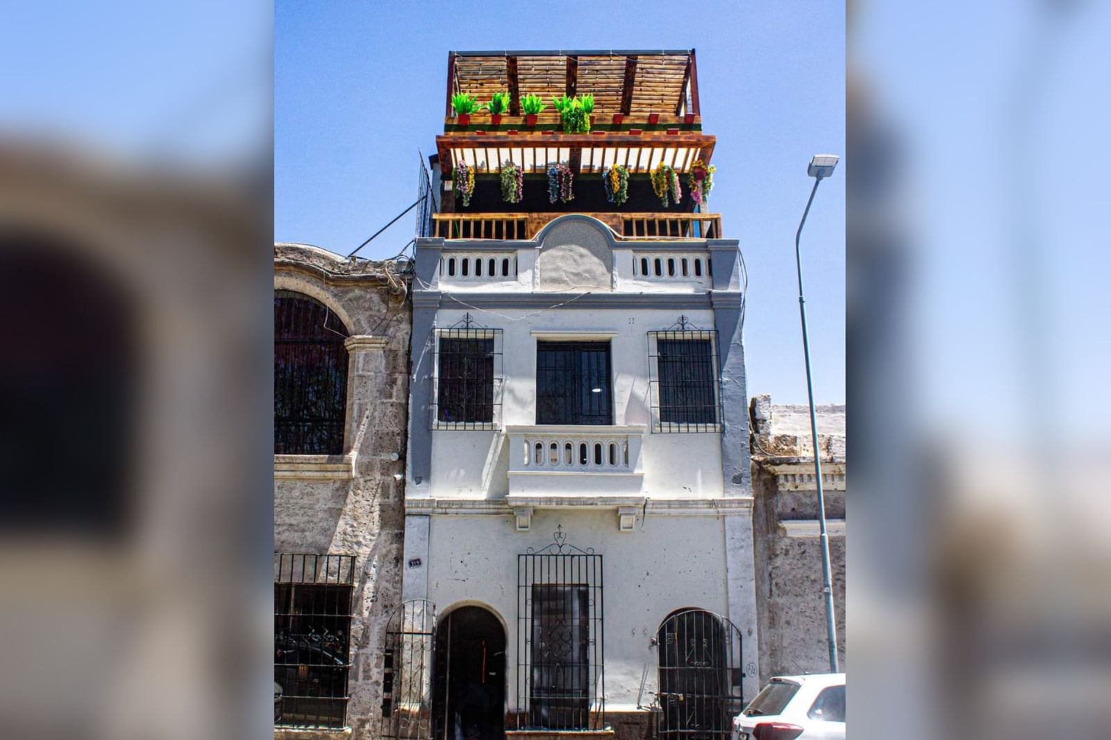 Construcción ilegal en casona del Centro Histórico. (Foto: Difusión)