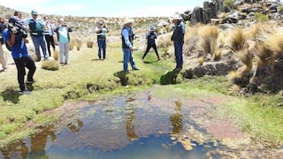 Ministro inaugura 3 qochas y 13 reservorios en comunidad de Quilcanto, Curis, Tibillo y otros