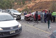 Chofer, niño y abuelo quedan malheridos en choque en Carretera Central