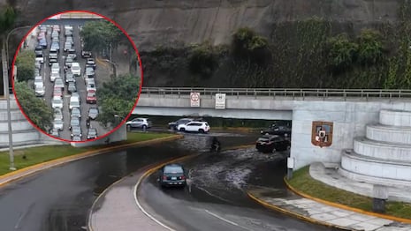 Chorrillos: aniego en bajada a Agua Dulce genera tráfico cerca del Malecón Grau
