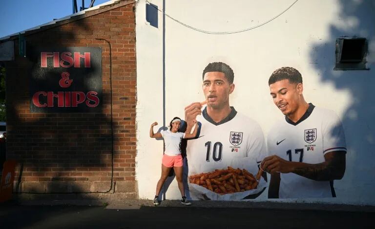 Stourbridge, el pueblo natal de Jude Bellingham, que vibra antes de la semifinal de Inglaterra vs. Argentina. Foto: Agencia AFP.