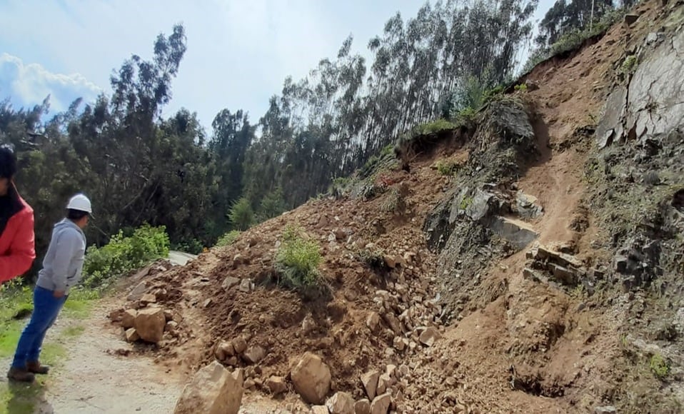 Lluvias en Áncash dejaron derrumbes y huaicos. Foto: GEC.