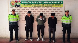 Huancavelica: detienen a tres jóvenes investigados por presunta violación sexual a menor de 15 años