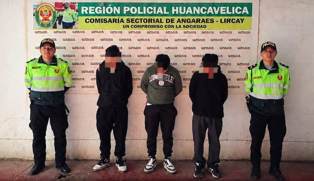 Huancavelica: detienen a tres jóvenes investigados por presunta violación sexual a menor de 15 años