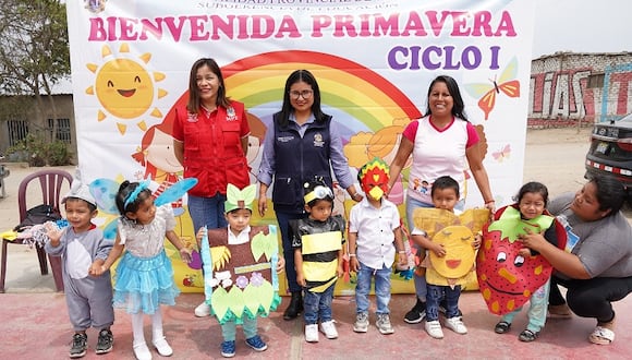 Fueron más de 60 menores los que participaron en el desfile que organizó la comuna de Trujillo y la de El Porvenir.