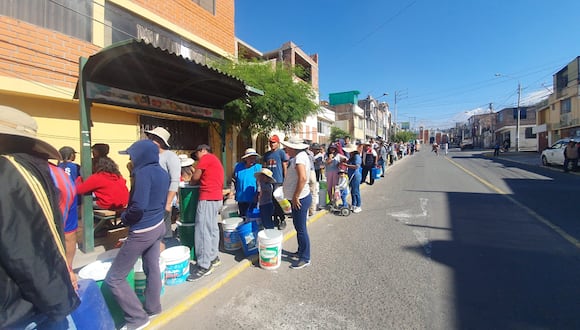 No tienen agua por cuatro días en algunos distritos de Arequipa. (Foto: GEC)