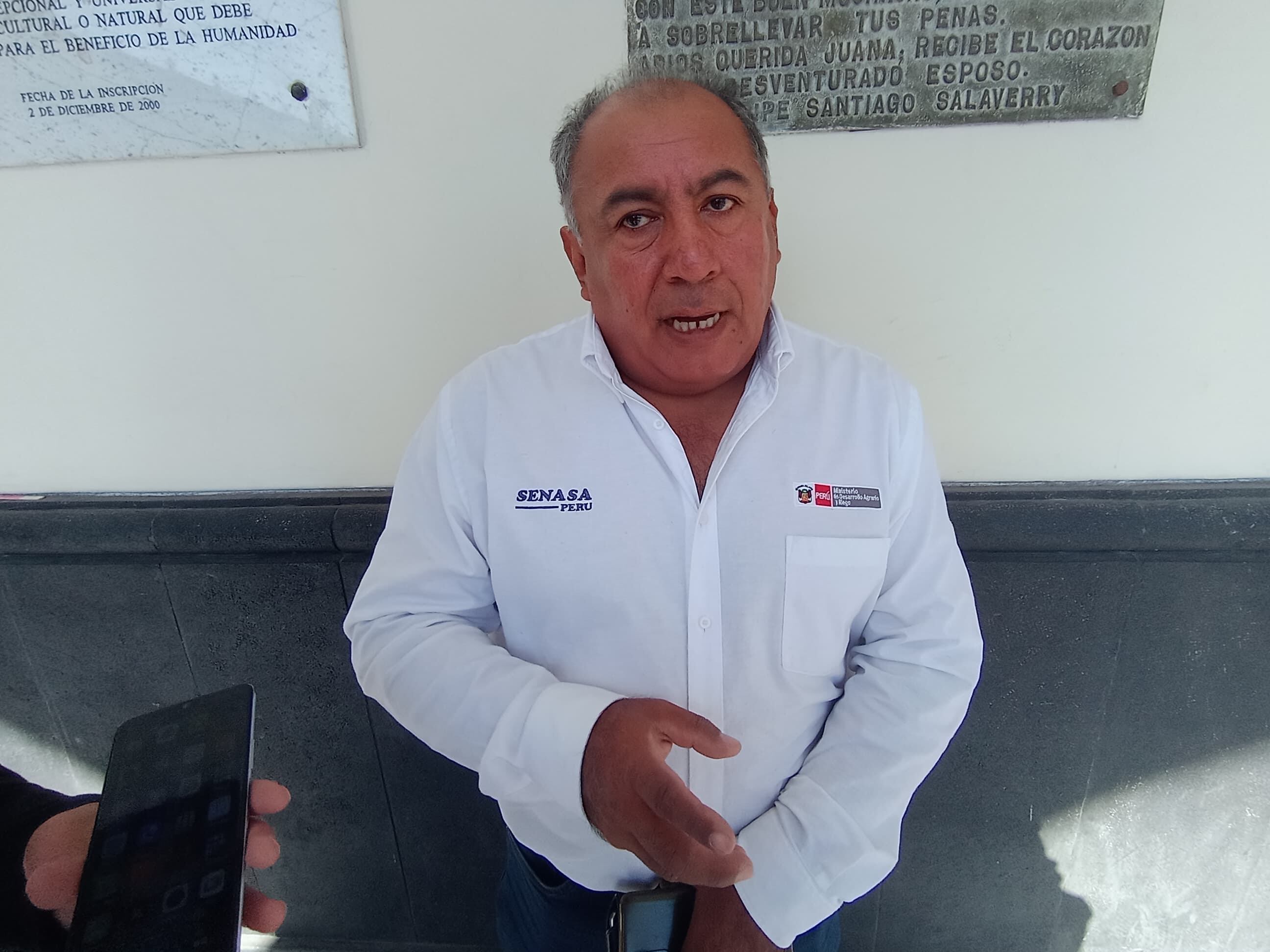 Director ejecutivo en Arequipa de Senasa, Mario Bolaños Calle. Foto: GEC.