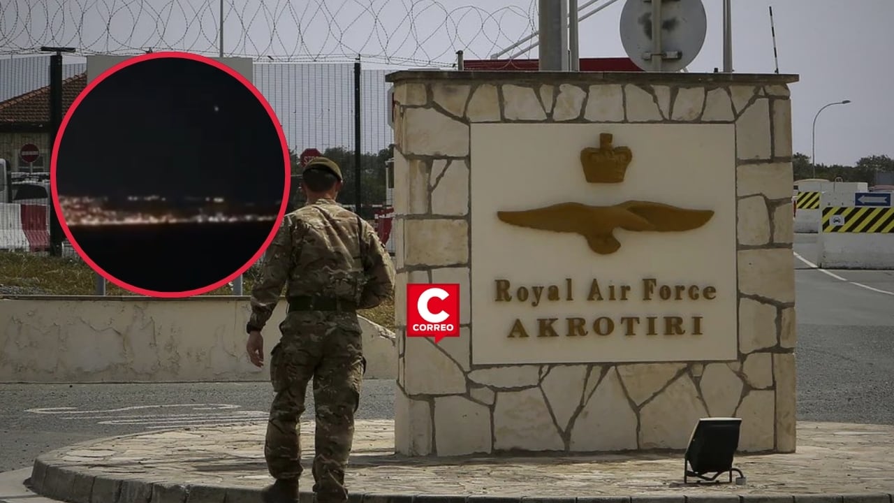 Explosiones sacuden base británica de Akrotiri tras anuncio de apoyo del Reino Unido a ataques contra Irán. Composición: Diario Correo.