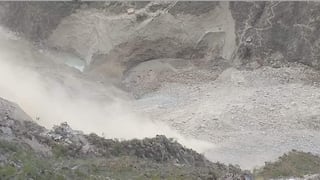 Reporta deslizamiento de tierra sobre río Marañón en Huamalíes