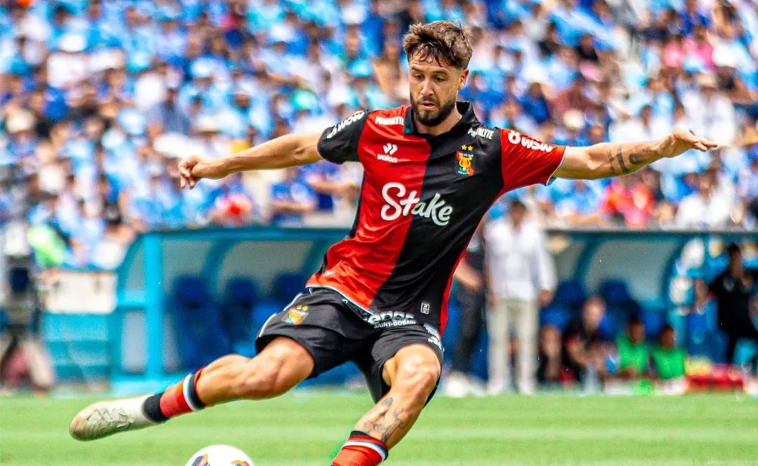Alec Deneumostier en el partido Sporting Cristal vs. Melgar. (Foto: Diego Miranda)