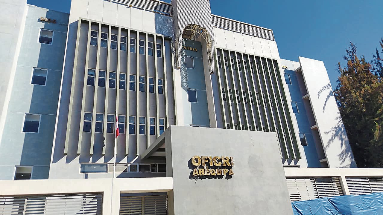 Infraestructura de la Oficina de Criminalística de Arequipa sin avances. (Foto: Álvaro Figueroa/@photo.gec)