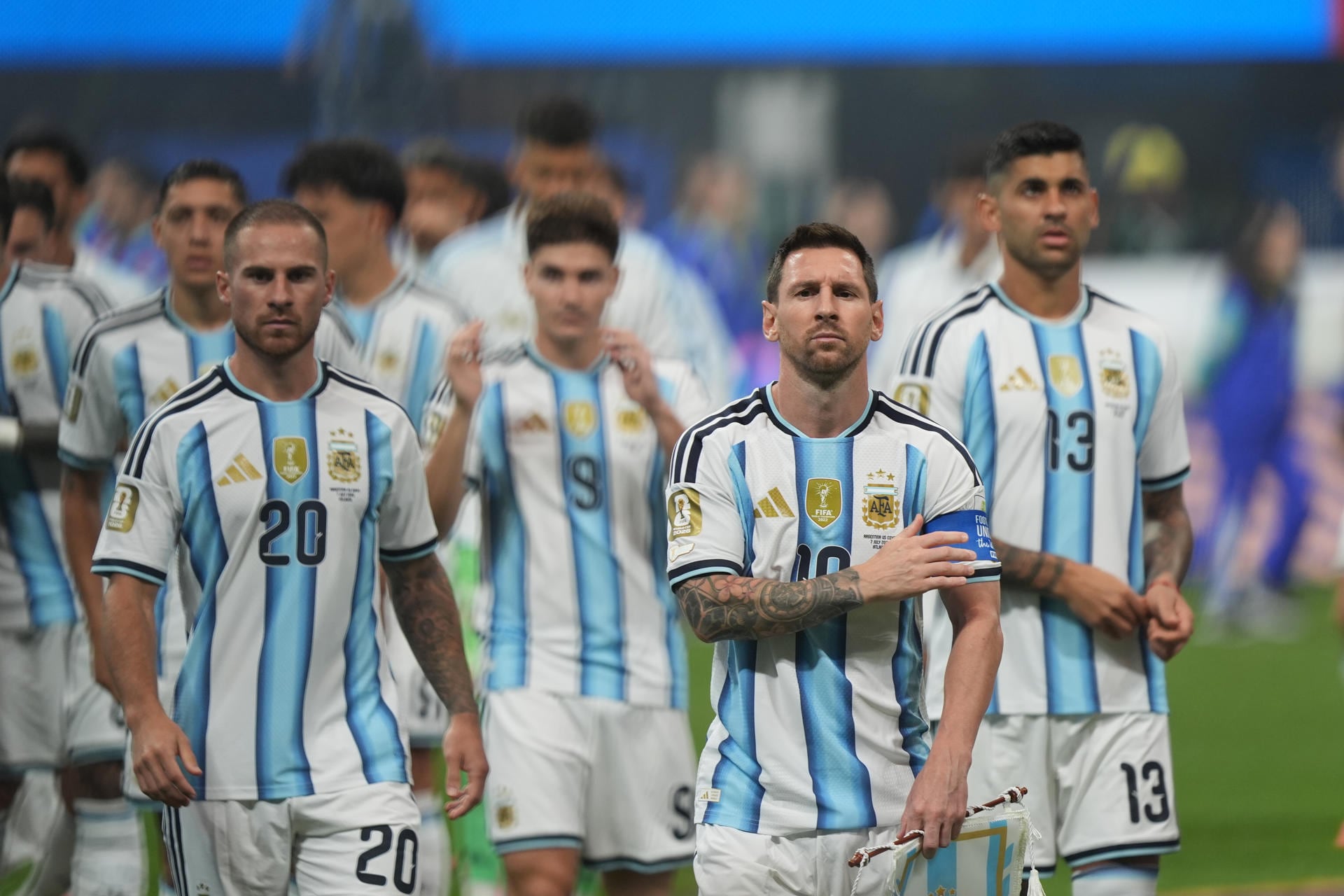 La selección de Argentina ya está en Nueva Jersey, ciudad donde se disputará la final del Mundial 2026 ante España. (Foto: EFE)