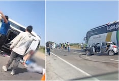 Chincha: brutal accidente de tránsito en la Panamericana Sur deja heridos graves