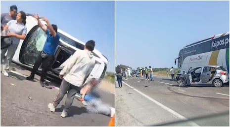 Chincha: brutal accidente de tránsito en la Panamericana Sur deja heridos graves
